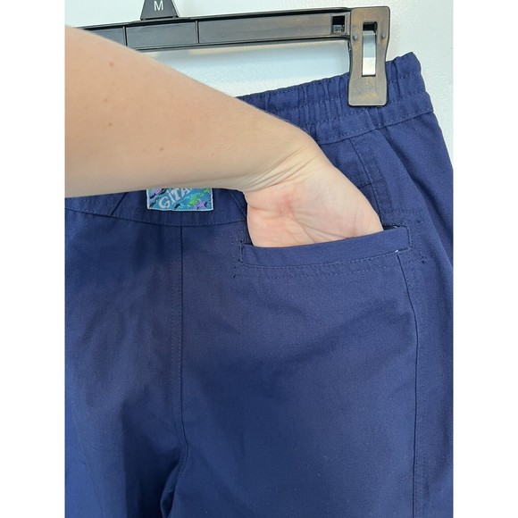 Gitano Vintage Polyester Pants High Waist Pleated Draw String Elastic 26 Waist - Picture 7 of 14